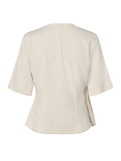 Alita stripe felicca-m blouse alita brown M