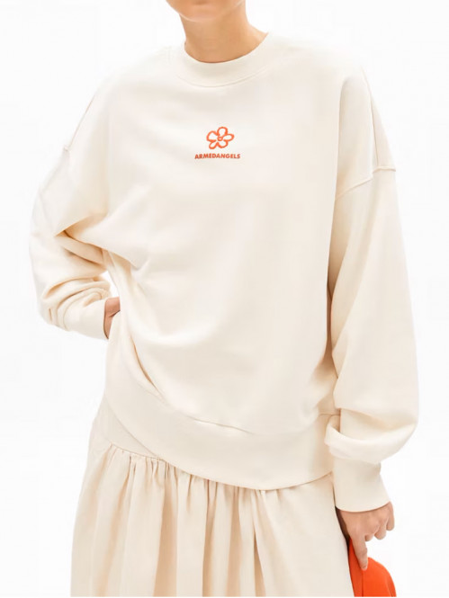 Alizaa flower sweatshirt undyed 