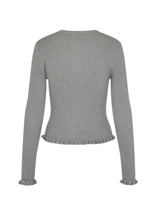 Anahera-m louc cardigan med grey melange 