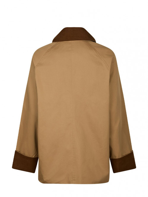 Anastacia cord jacket dk tan 