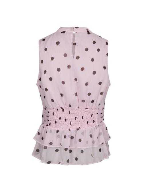 Ansol big dot top light pink 