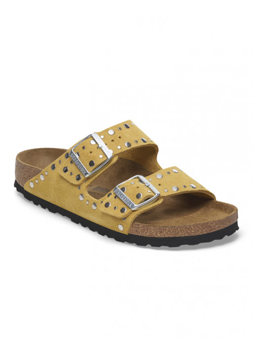 Arizona rivet border sandals ochre 