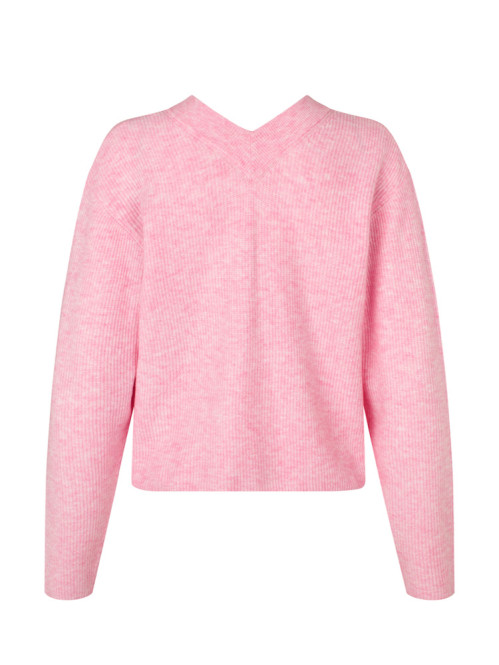 Asato-m hanae knit cardigan begonia pink 