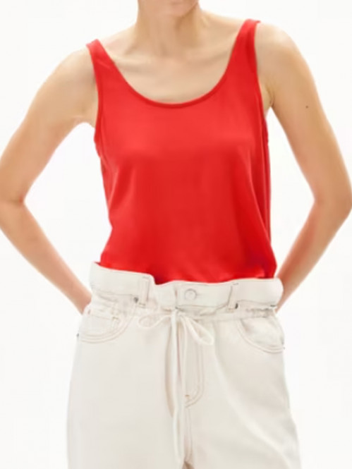 Ashraani solid top coral blush 