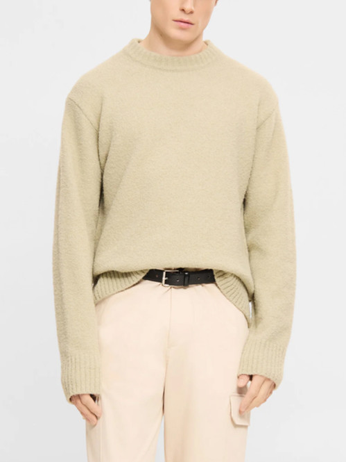 Assar pullover white moss 