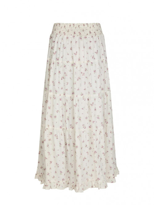 Asta smali blossom skirt creme 