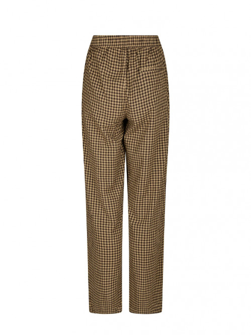 Astra check pants brown M