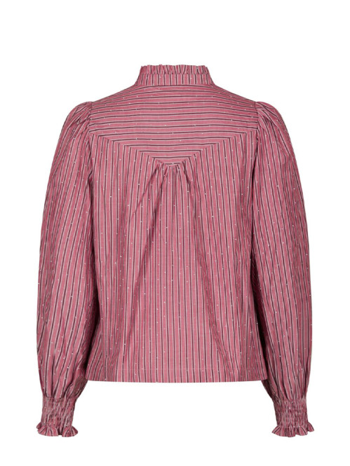 Astrida soft stripe blouse dk rose 