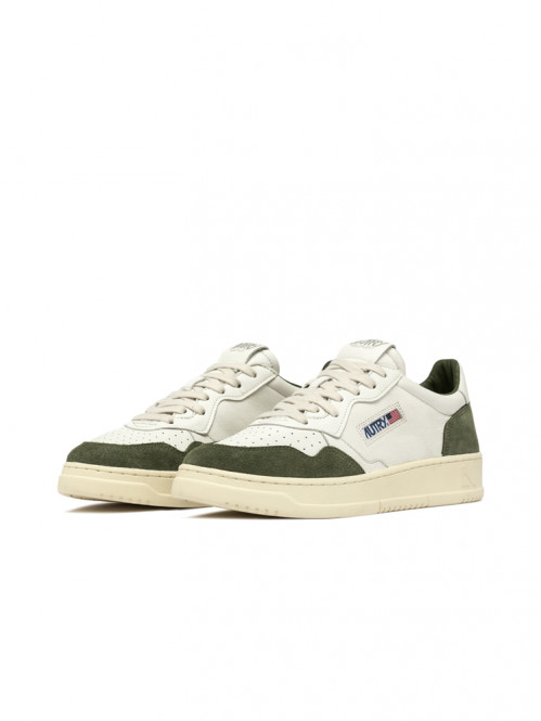Medalist men sneaker suede white military 