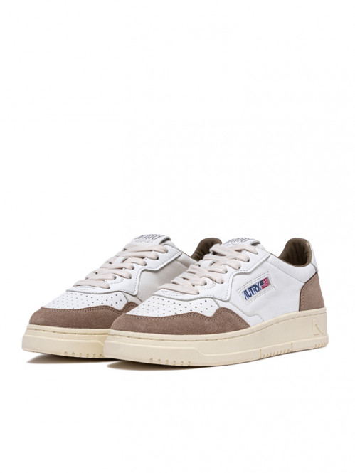Medalist mens sneaker goat white tobacco 