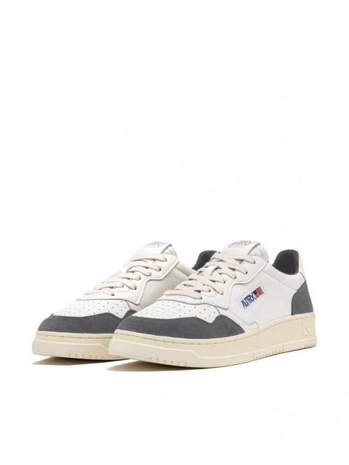 Medalist men sneaker goat white morel 
