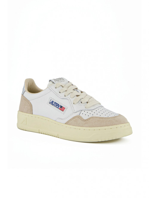 Medalist wmns sneaker suede white silver 