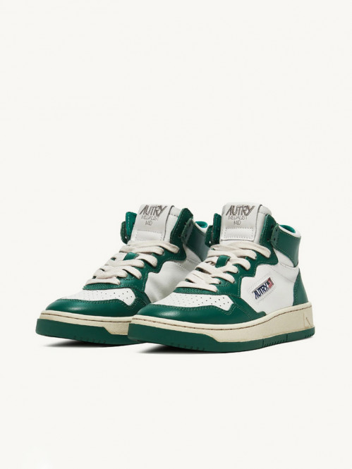 Medalist wmns mid sneaker bicolour green 