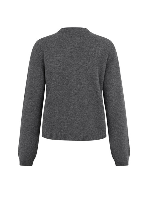 Averie-m aurely knit dk grey mel 