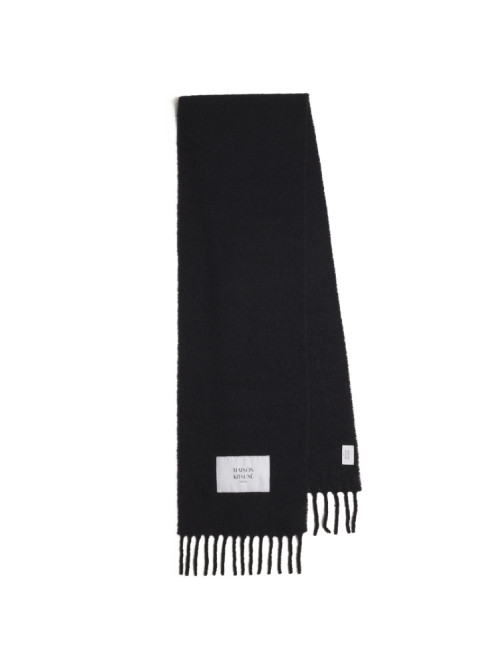 Baby alpaca scarf black 