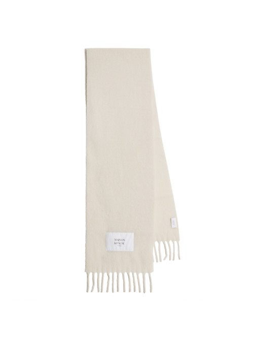 Baby alpaca scarf moon beige 