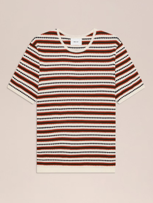 Bari t-shirt ivory multi 