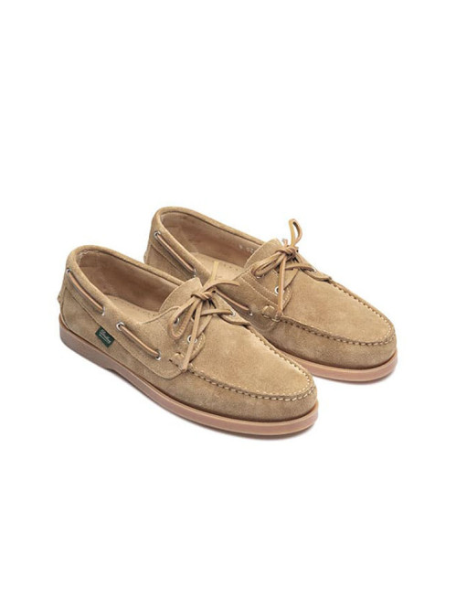 Barth marine mokassin velours sand 