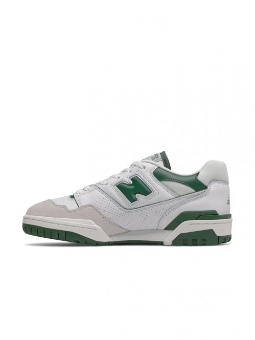 BB550WT1 sneaker white green 
