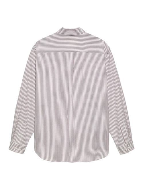 Beach shirt white red stripe 