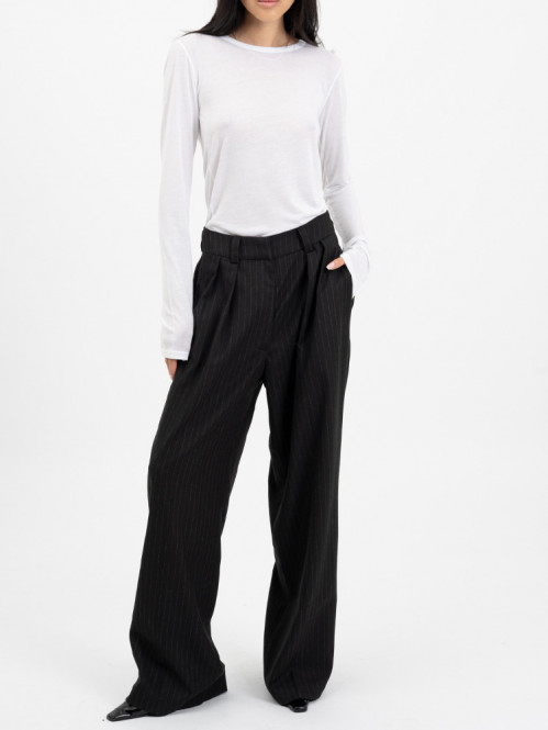 Benja flares pinstripe 