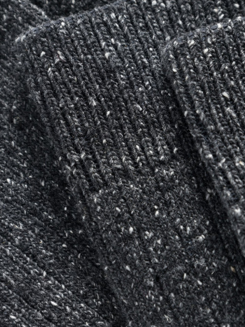 Bjarki neps socks charcoal melange OS