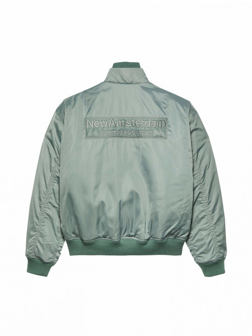 Bomber jacket shiny aqua 