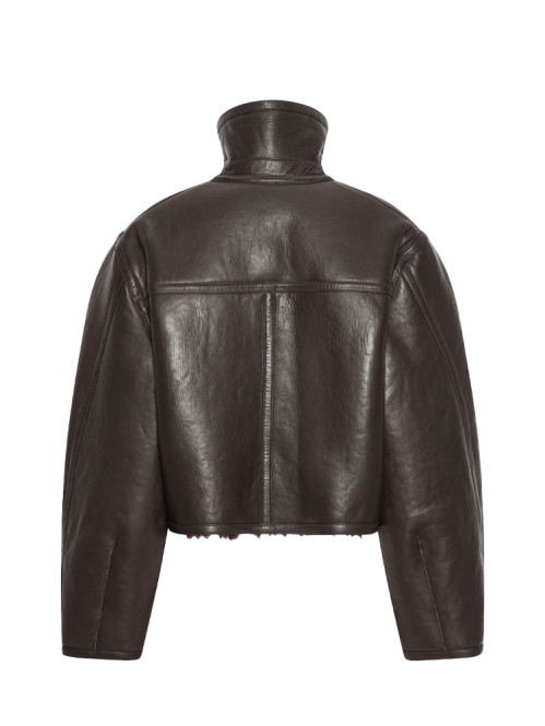 Bonded leather jacket mole 