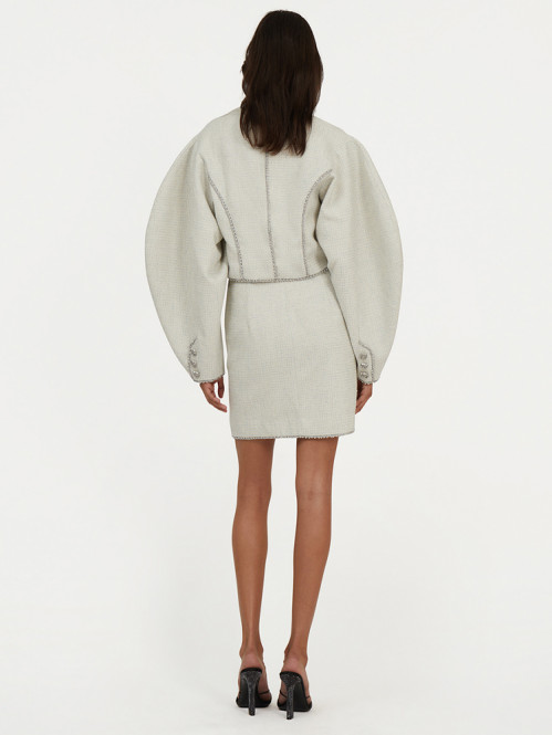 Boucle jacket blush 