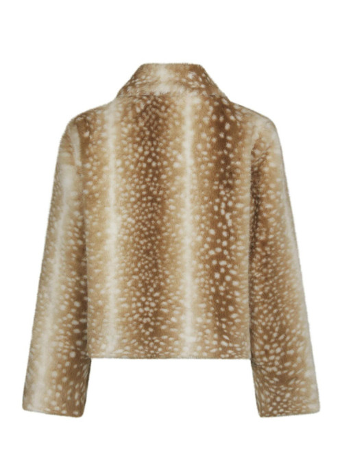 Camina faux fur jacket beige 