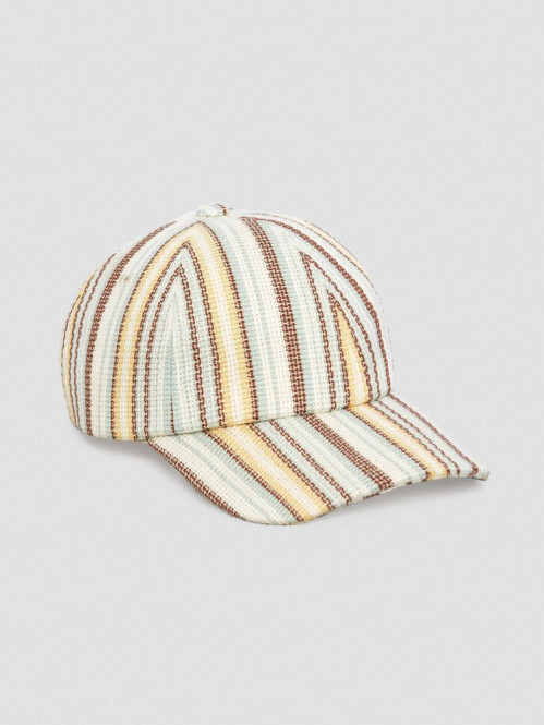 Casquette a rayures off white 