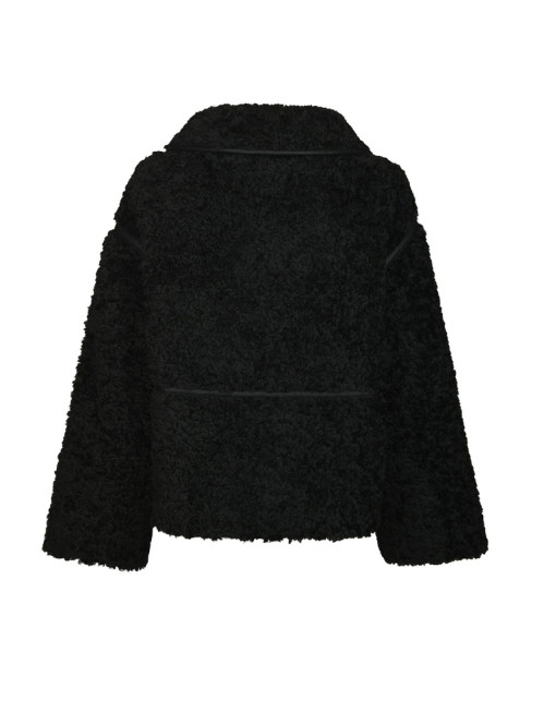 Castor faux fur jacket black 