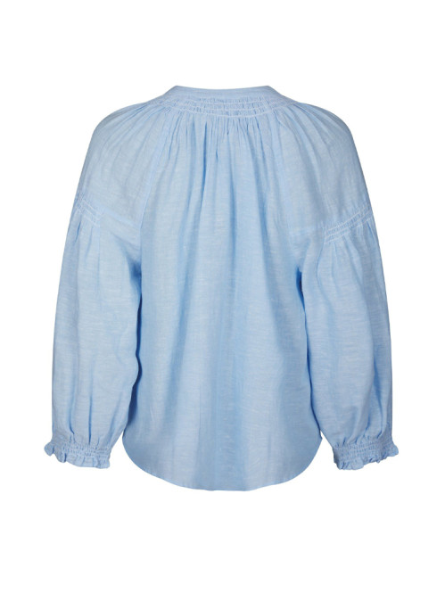 Celise chambray blouse light blue 