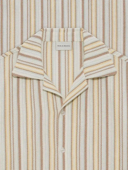 Chemise rayee coton multicolor 