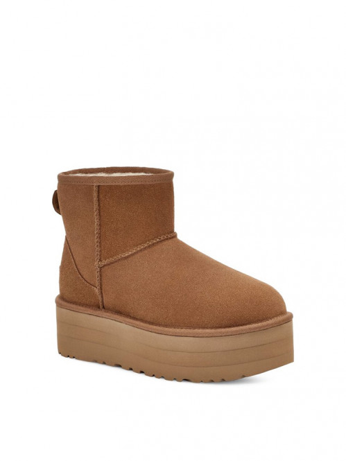 Classic mini platform boot chestnut 8