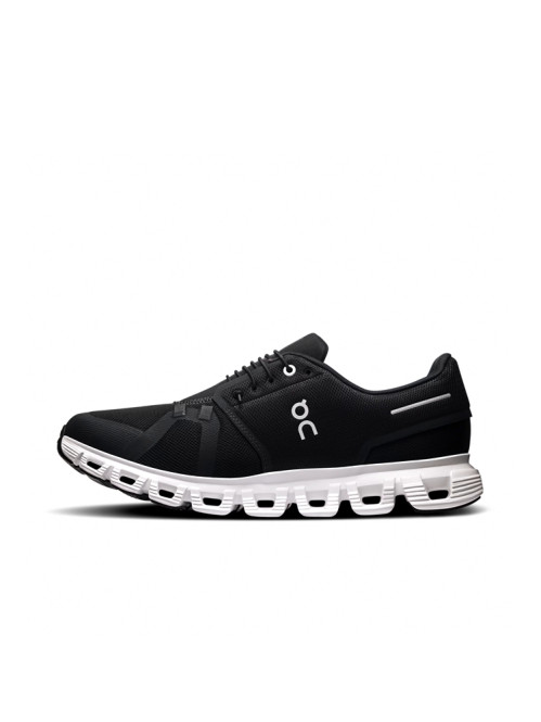 Cloud 6 wide men sneaker black white 