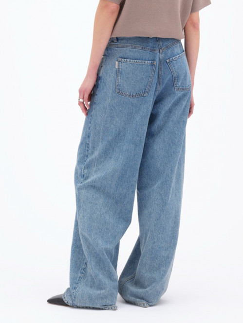 Cocoon denim pants faded denim 25