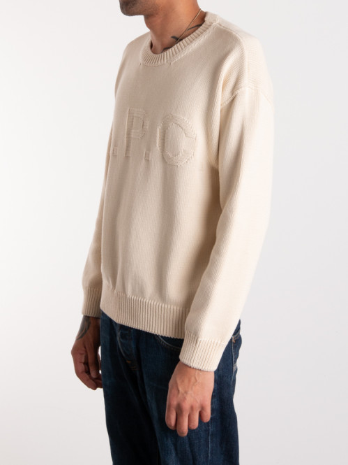Leo pullover col rond aad ecru 