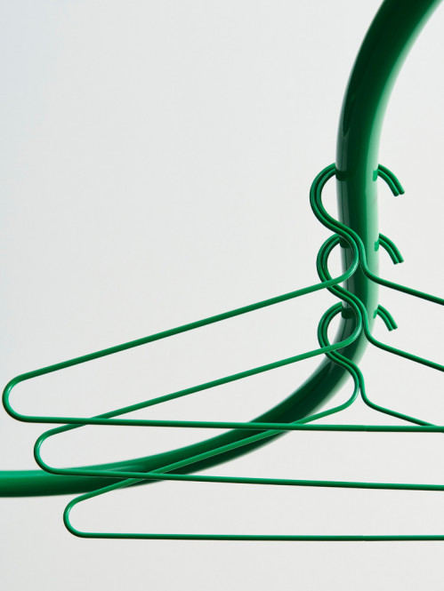 Colour hanger set of 3 jungle green 