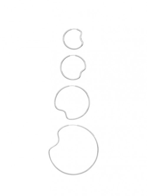 Copenhagen 25 hoop silver 