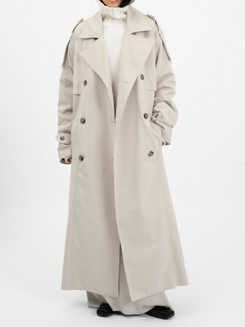Cori trench coat greige 