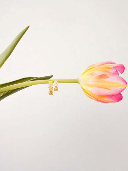 Daisy hoops s pair gold 
