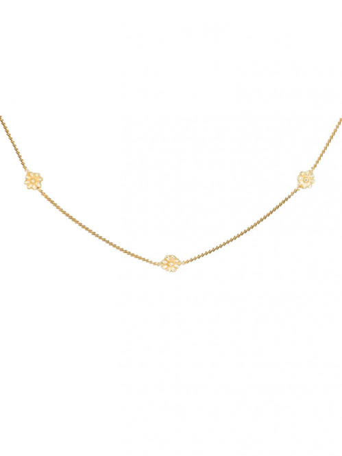 Daisy necklace gold 