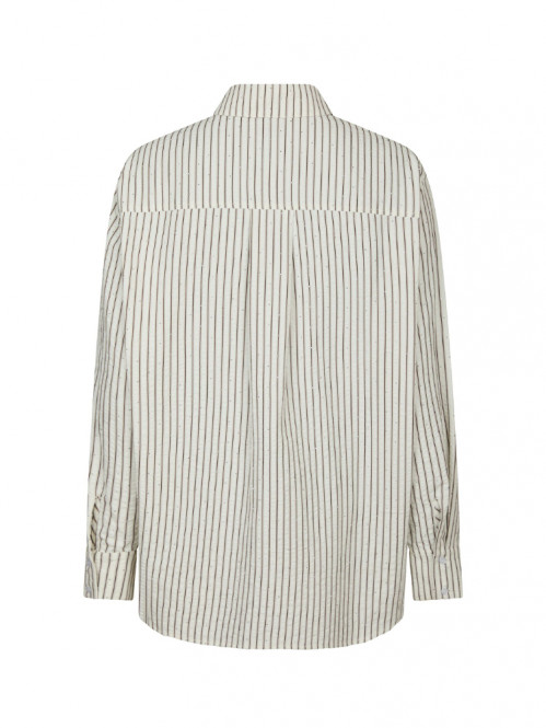 Dalma crepe stone shirt brown 