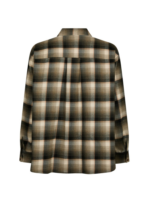 Dalma flannel check shirt army 