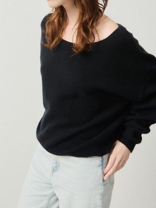 Dam 225 pullover noir XS/S