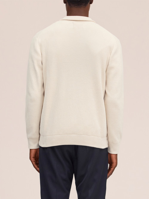 Danny full zip cardigan ivory 