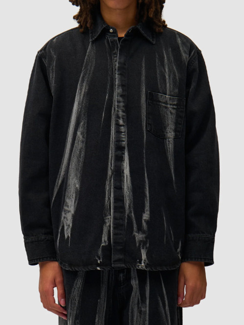 Denim shirt blk denim 