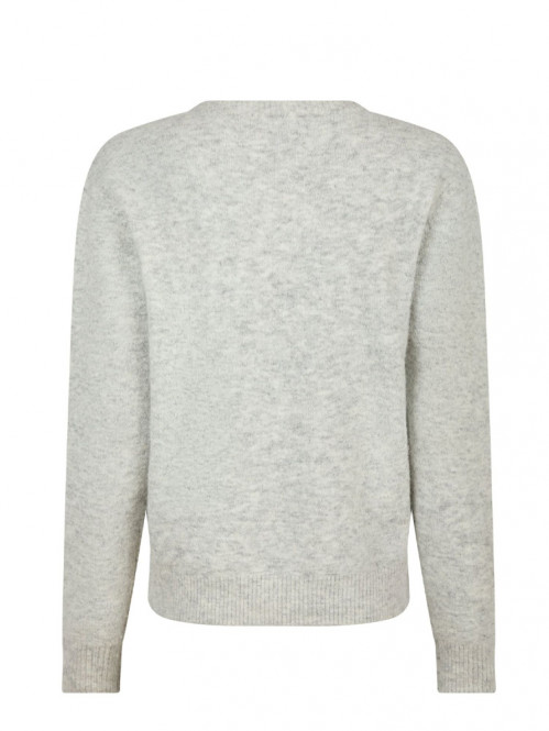 Dina soft knit blouse lt grey 