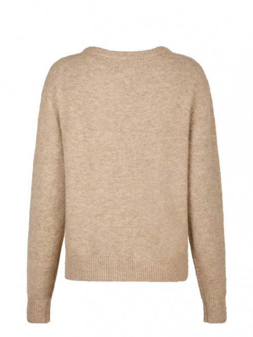 Dina soft knit blouse sand mel 